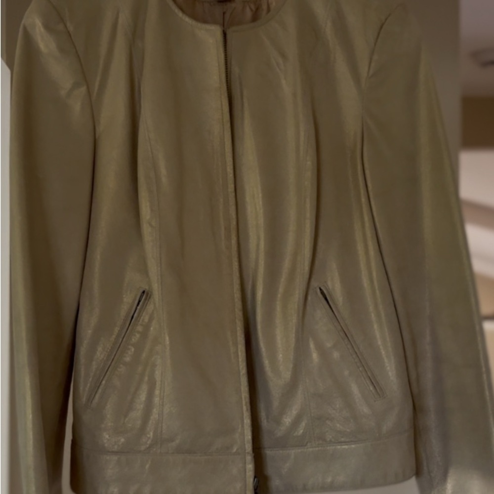 Macys brand, i.e.  Leather Tan Women's Jacket